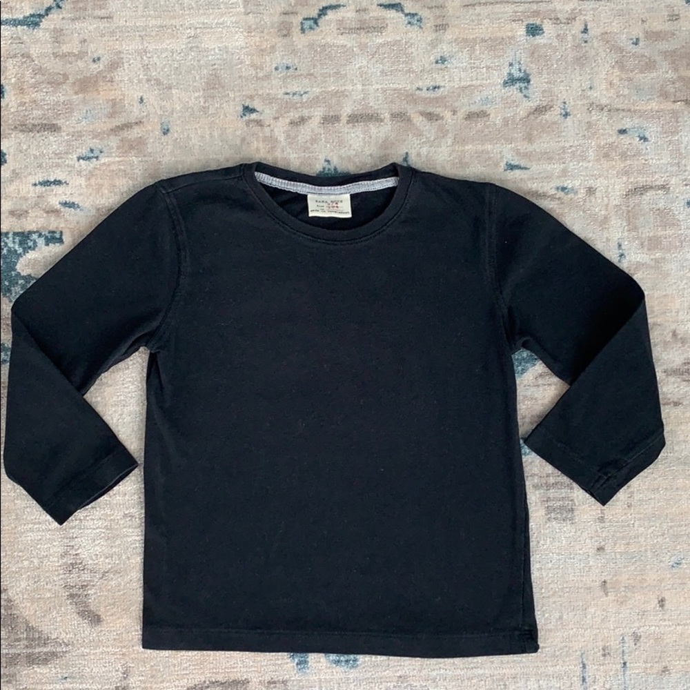 ZARA Kids Black Long Sleeve Tee